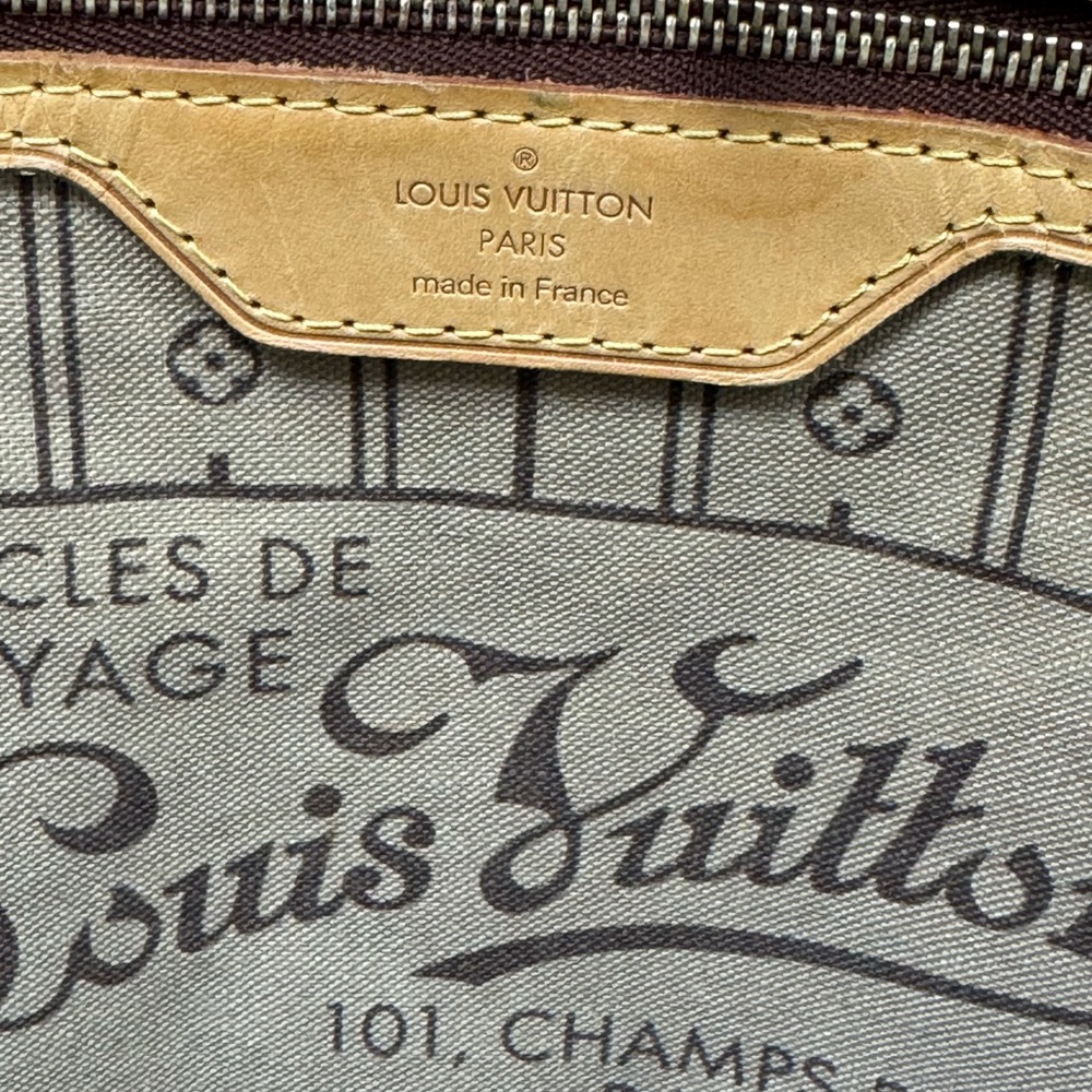 Louis Vuitton Classic Neverfull GM Brown Monogram Tote with Purse Organizer - Picture 6 of 13